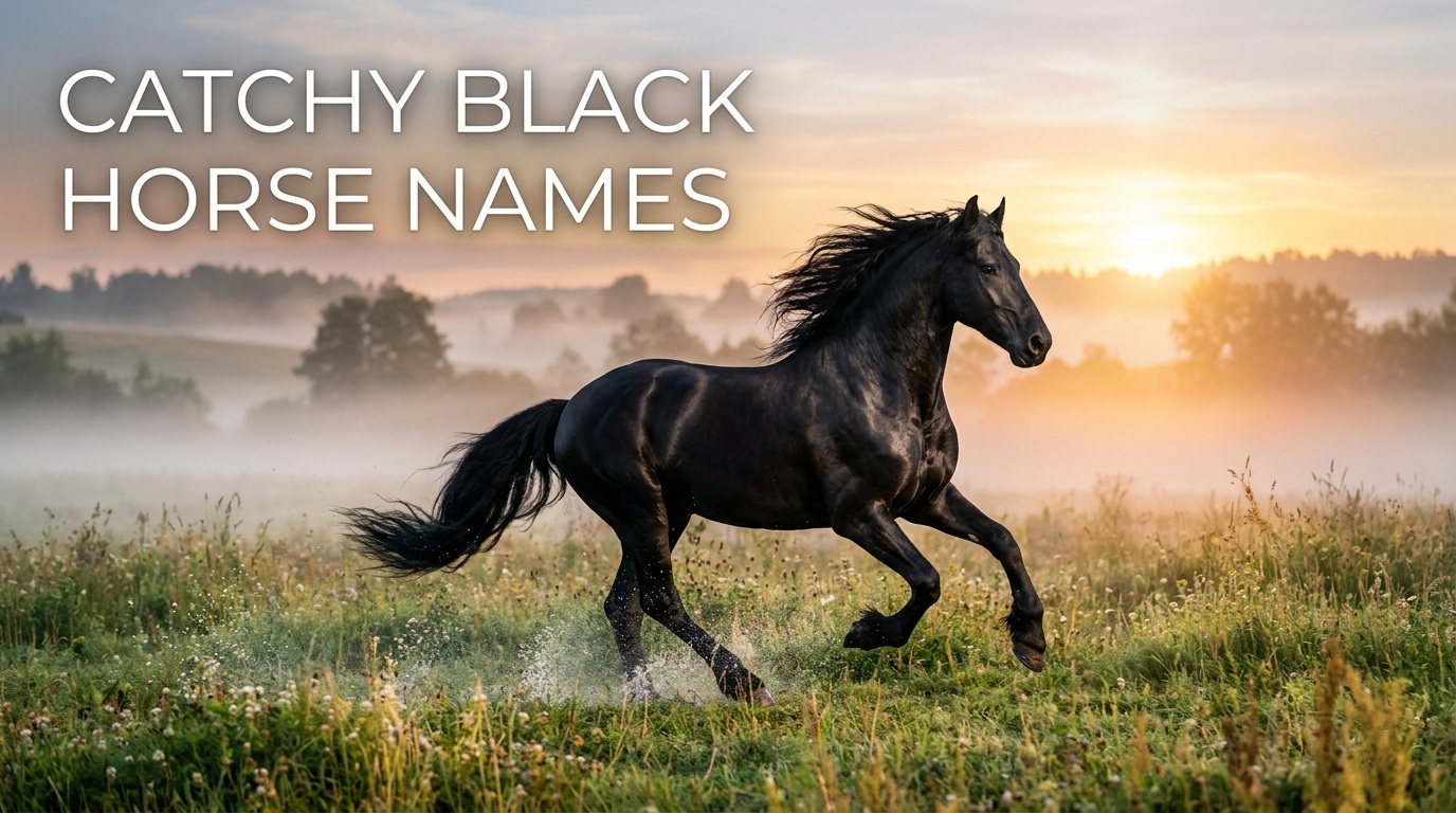 Catchy Black Horse Names